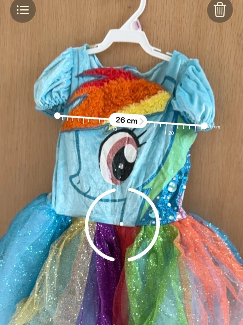 My Little Pony Rainbow Dash Costume Dress Girls 4-6